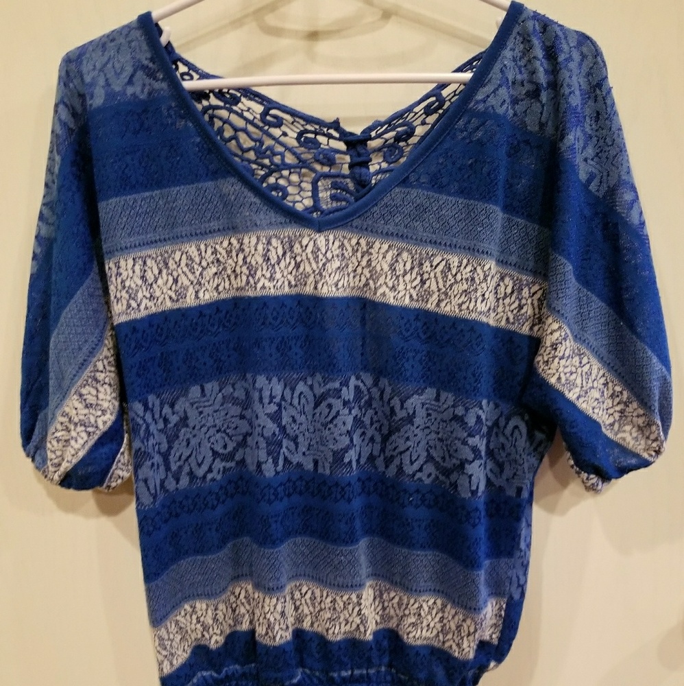 Boho Butterfly crocheted shirt